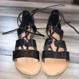 Lace up sandal